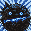 Blue Flame tier: blue glow with glowing cracks